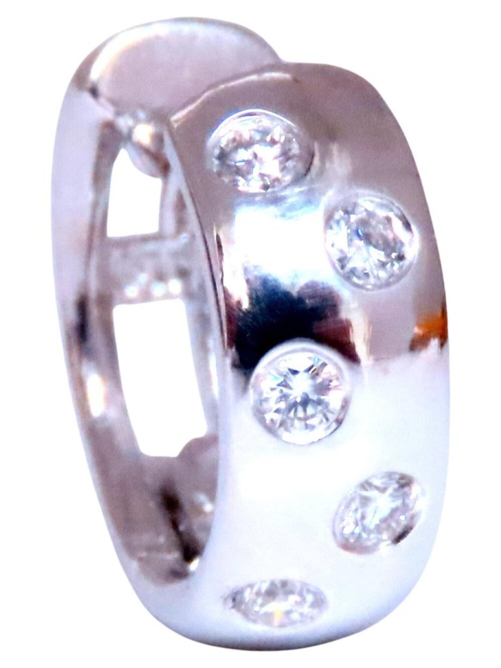 .20ct Natural Diamonds Single Hoop Earrings 14kt*
